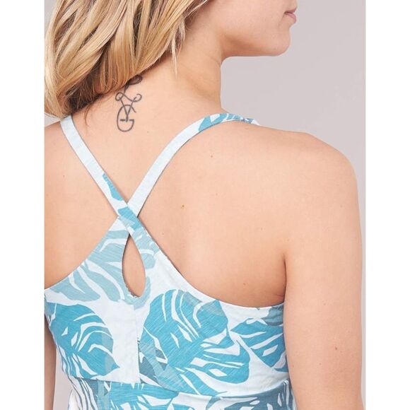 NWOT Patagonia Amber Dawn Jersey Dress in Tarkine Fern:Tasmanian Teal - Size S - Picture 4 of 14